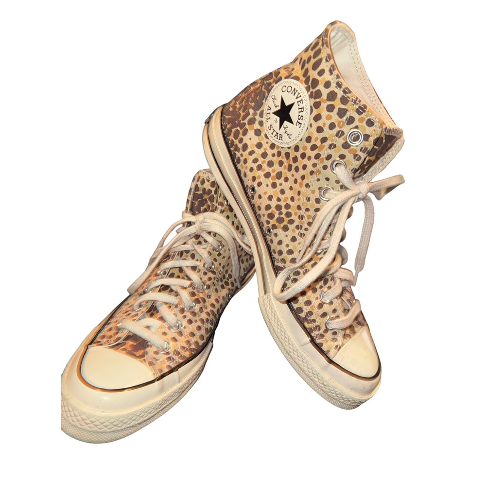 Converse Chuck 70 Hi-Top Leopard Print Sneakers Mens 8.5/Ladies 10.5 Unisex